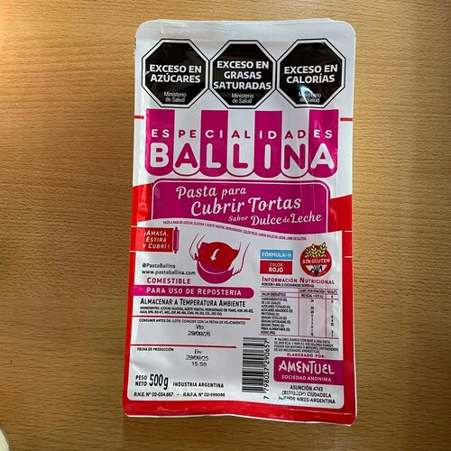 PASTA BALLINA PARA CUBRIR Y DECORAR TORTAS VARIOS COLORES DULCE DE LECHE