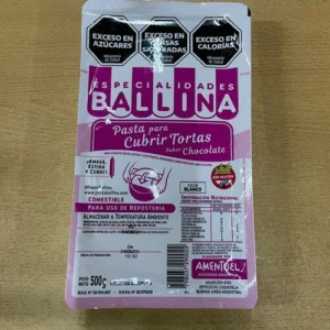 PASTA PARA CUBRIR TORTAS CON CHOCOLATE BALLINA