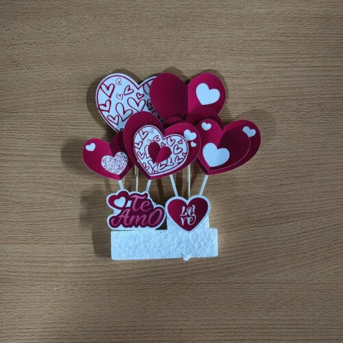 PINCHE RAMO DE CORAZONES DIA DE LOS ENAMORADOS