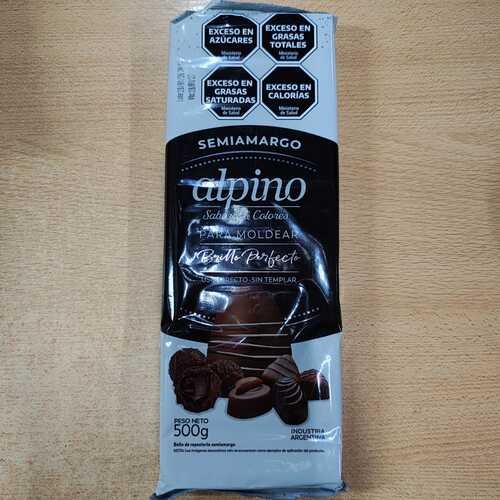 ALPINO TABLETA SEMIAMARGO x 500 grs