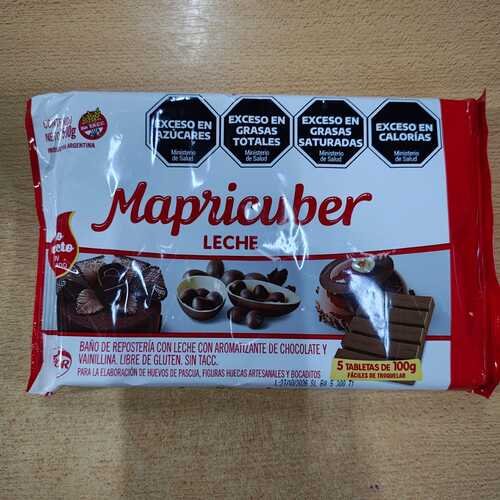 TABLETA MAPRICUBER LECHE x 500 grs